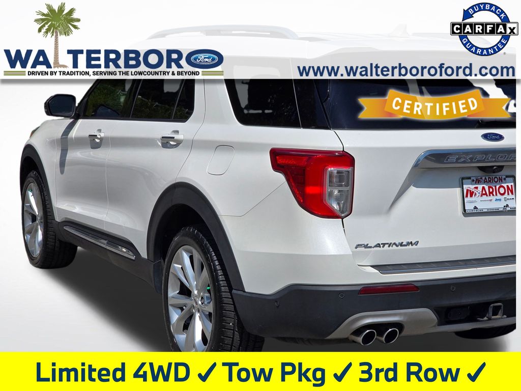 2022 Ford Explorer Platinum White at Stokes Volkswagen