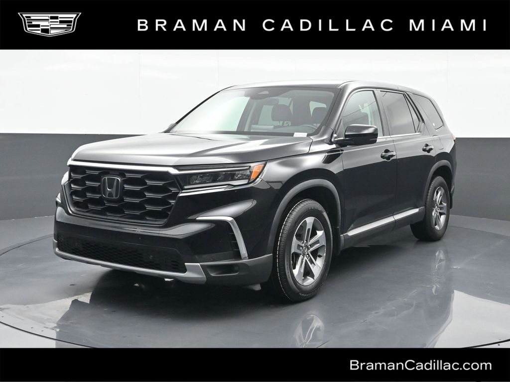 Sonic Gray Pearl 2023 Honda Pilot EX-L AWD with Captains Chairs SUV / Crossover All-Wheel Drive Automatic