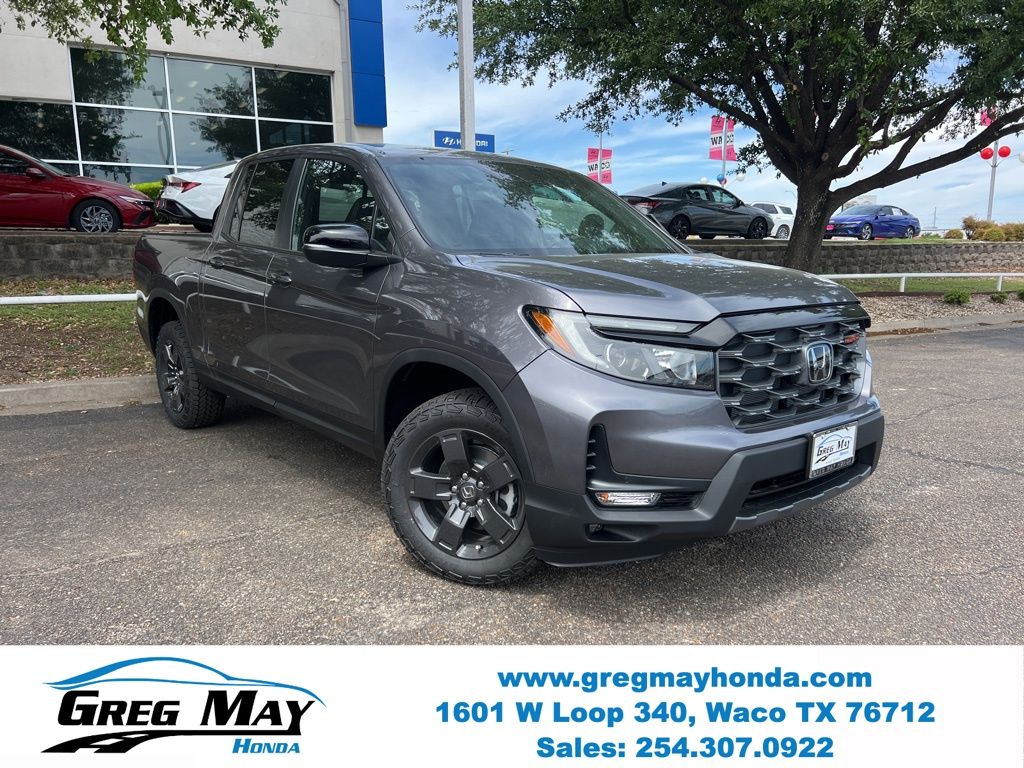 Gray (Modern Steel Metallic) 2026 Honda Ridgeline Pickup Truck All-Wheel Drive 9-Speed Automatic