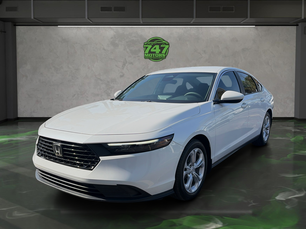 White 2025 Honda Accord Sedan Front-Wheel Drive Continuously Variable Transmission