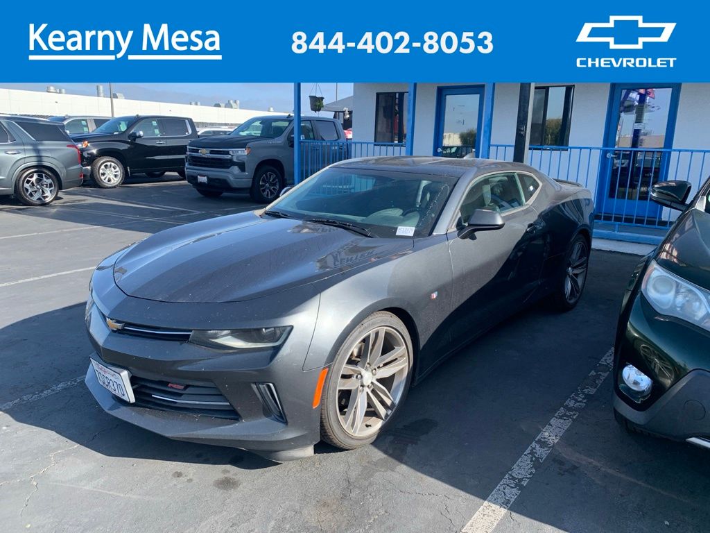 Nightfall Gray Metallic 2016 Chevrolet Camaro 1LT Coupe RWD Coupe Rear-Wheel Drive 8-Speed Automatic