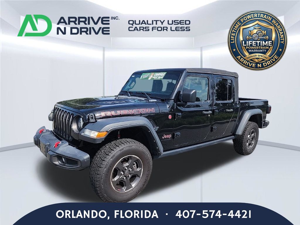 Black Clearcoat 2021 Jeep Gladiator Pickup Truck Four-Wheel Drive 8-Speed Automatic
