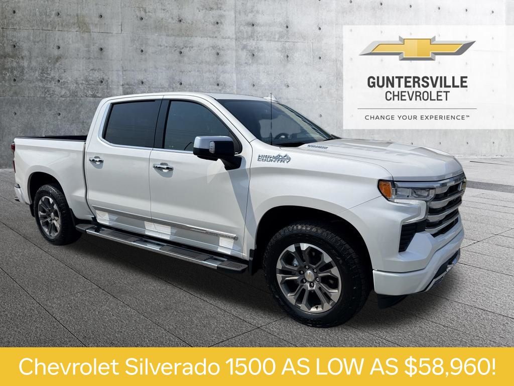 Crystal White 2025 Chevrolet Silverado 1500 Pickup Truck Four-Wheel Drive Automatic