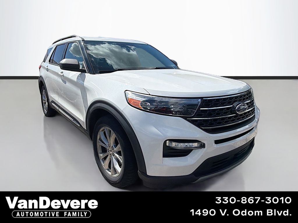 White Metallic 2020 Ford Explorer SUV / Crossover All-Wheel Drive Automatic