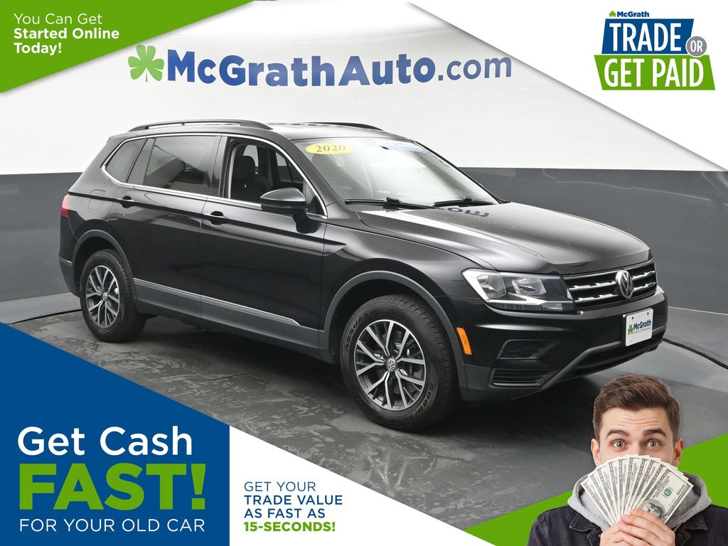 Deep Black 2020 Volkswagen Tiguan SUV / Crossover All-Wheel Drive 8-Speed Automatic