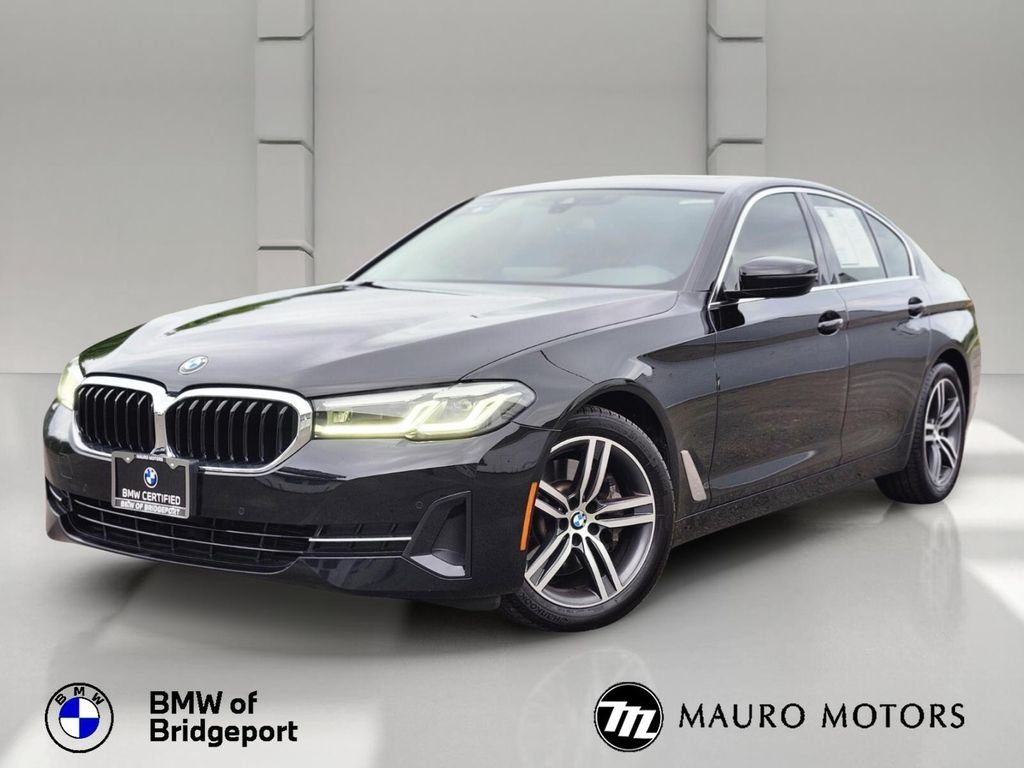 Jet Black 2023 BMW 5 Series Sedan All-Wheel Drive 8-Speed Automatic