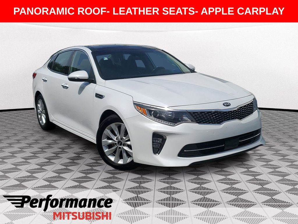 Snow White Pearl 2018 Kia Optima Sedan Front-Wheel Drive 6-Speed Automatic