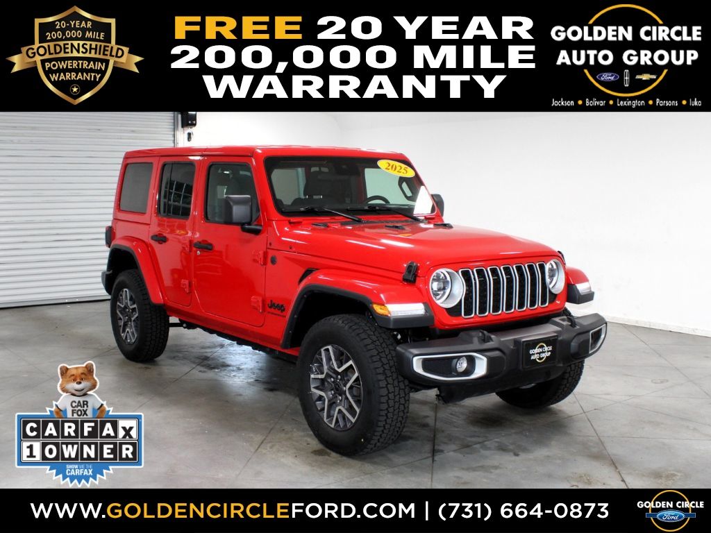 Firecracker Red Clearcoat 2025 Jeep Wrangler SUV / Crossover Four-Wheel Drive 8-Speed Automatic