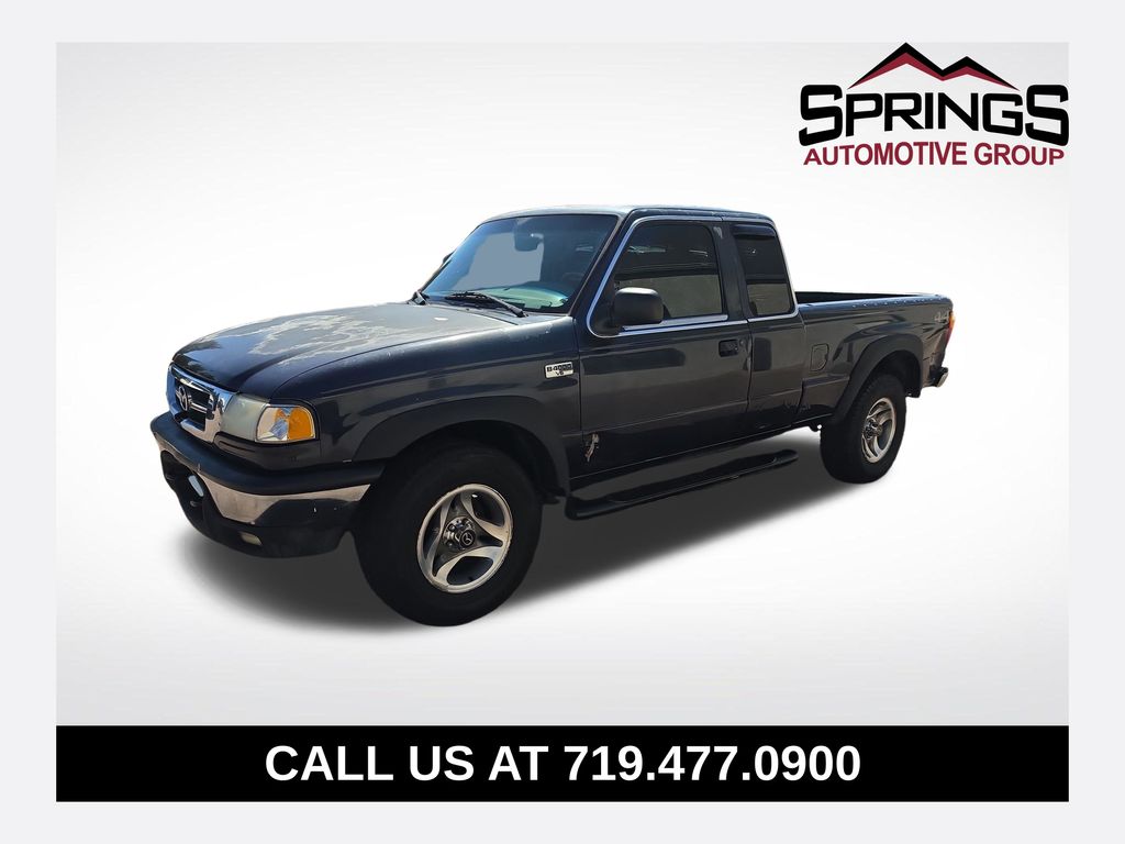Black 2002 Mazda B-Series Pickup Truck Four-Wheel Drive 5-Speed Manual Overdrive