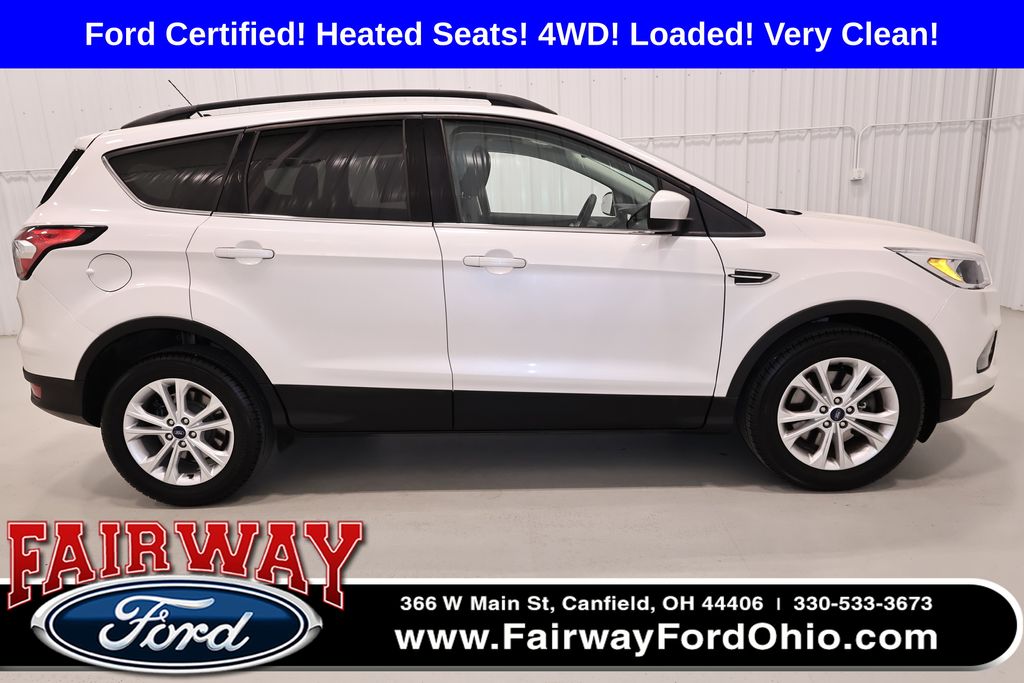 White Platinum Metallic Tri-Coat 2018 Ford Escape SE AWD SUV / Crossover All-Wheel Drive 6-Speed Automatic