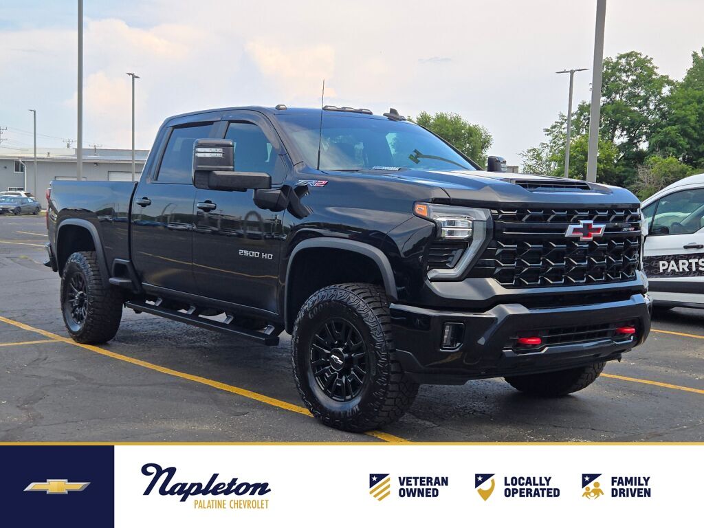 Black 2024 Chevrolet Silverado 2500HD Pickup Truck Four-Wheel Drive Automatic