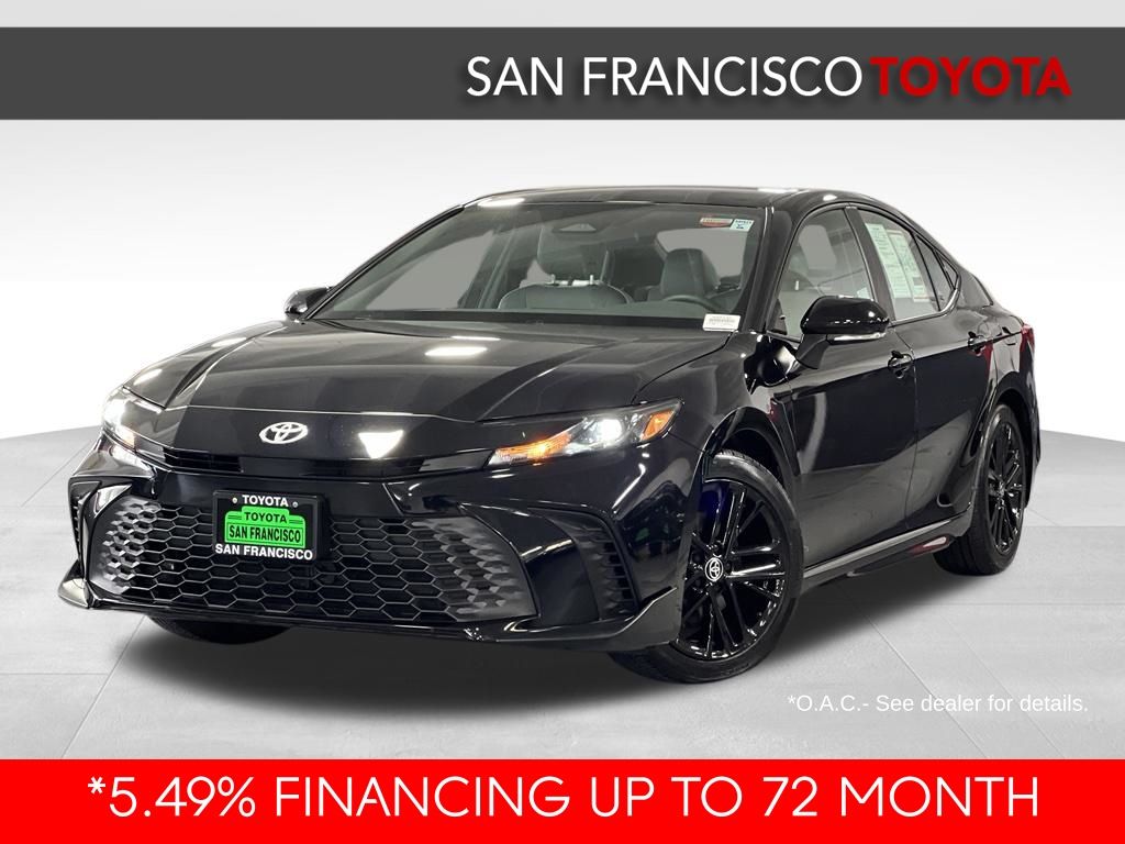 Midnight Black Metallic 2025 Toyota Camry Sedan Front-Wheel Drive Continuously Variable Transmission