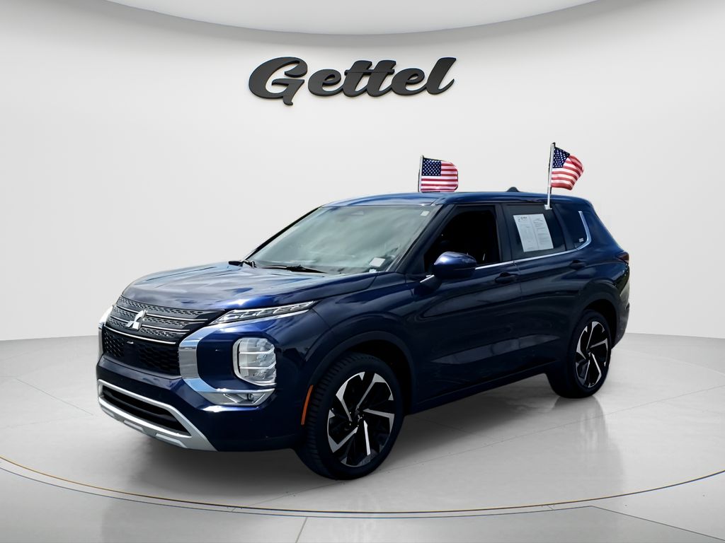 Cosmic Blue Metallic 2024 Mitsubishi Outlander SE S-AWC SUV / Crossover All-Wheel Drive Continuously Variable Transmission