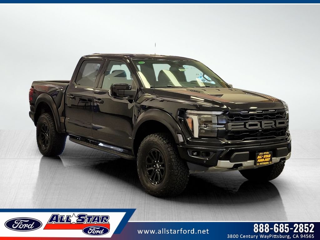 Agate Black Metallic 2026 Ford F-150 Raptor SuperCrew 4WD Pickup Truck Four-Wheel Drive Automatic