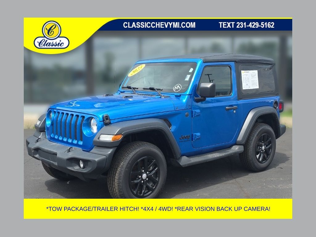 Hydro Blue Pearl Coat 2023 Jeep Wrangler SUV / Crossover Four-Wheel Drive 8-Speed Automatic