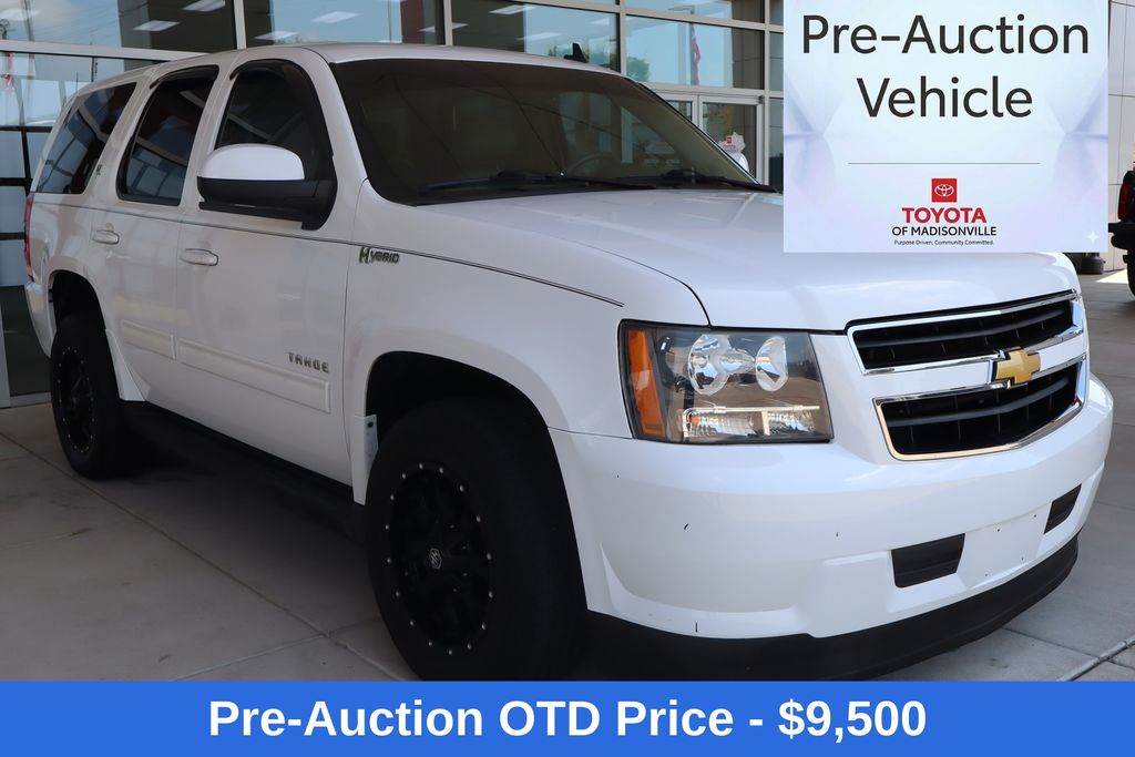 Summit White 2012 Chevrolet Tahoe Hybrid SUV / Crossover Four-Wheel Drive 4-Speed CVT