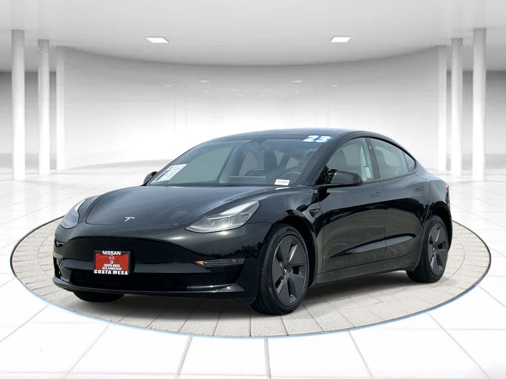 Black 2023 Tesla Model 3 RWD Sedan Rear-Wheel Drive 1-Speed Automatic