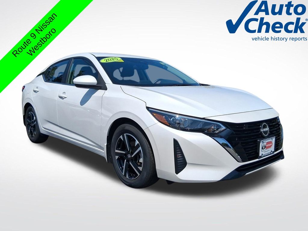 Aspen White 2025 Nissan Sentra Sedan Front-Wheel Drive Continuously Variable Transmission