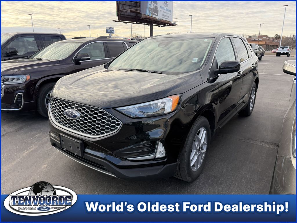 Agate Black Metallic 2024 Ford Edge SEL AWD SUV / Crossover All-Wheel Drive 8-Speed Automatic