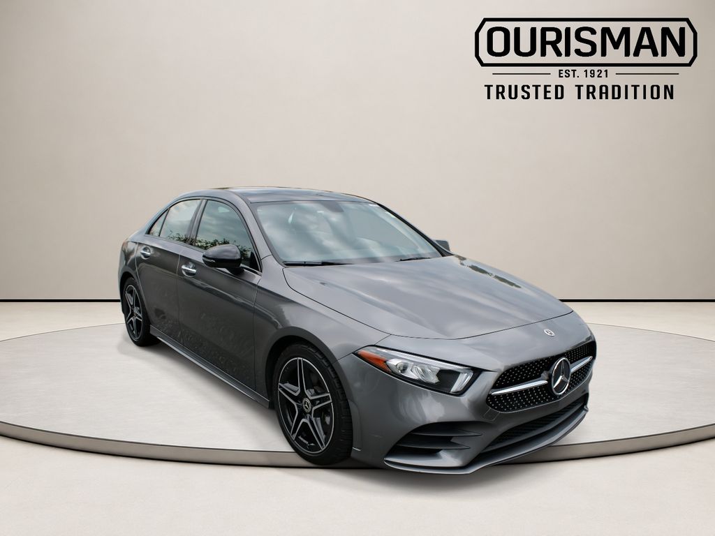 Gray Metallic 2022 Mercedes-Benz A-Class Sedan All-Wheel Drive 7-Speed Automatic