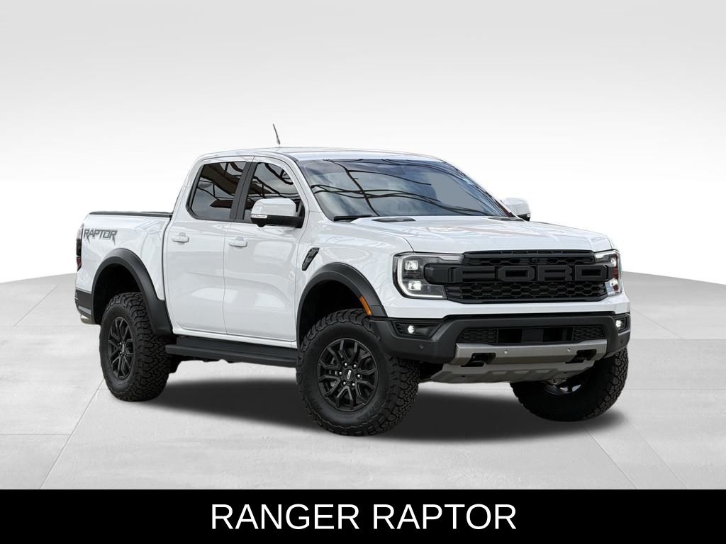 Oxford White 2024 Ford Ranger Raptor SuperCrew 4WD Pickup Truck Four-Wheel Drive Automatic