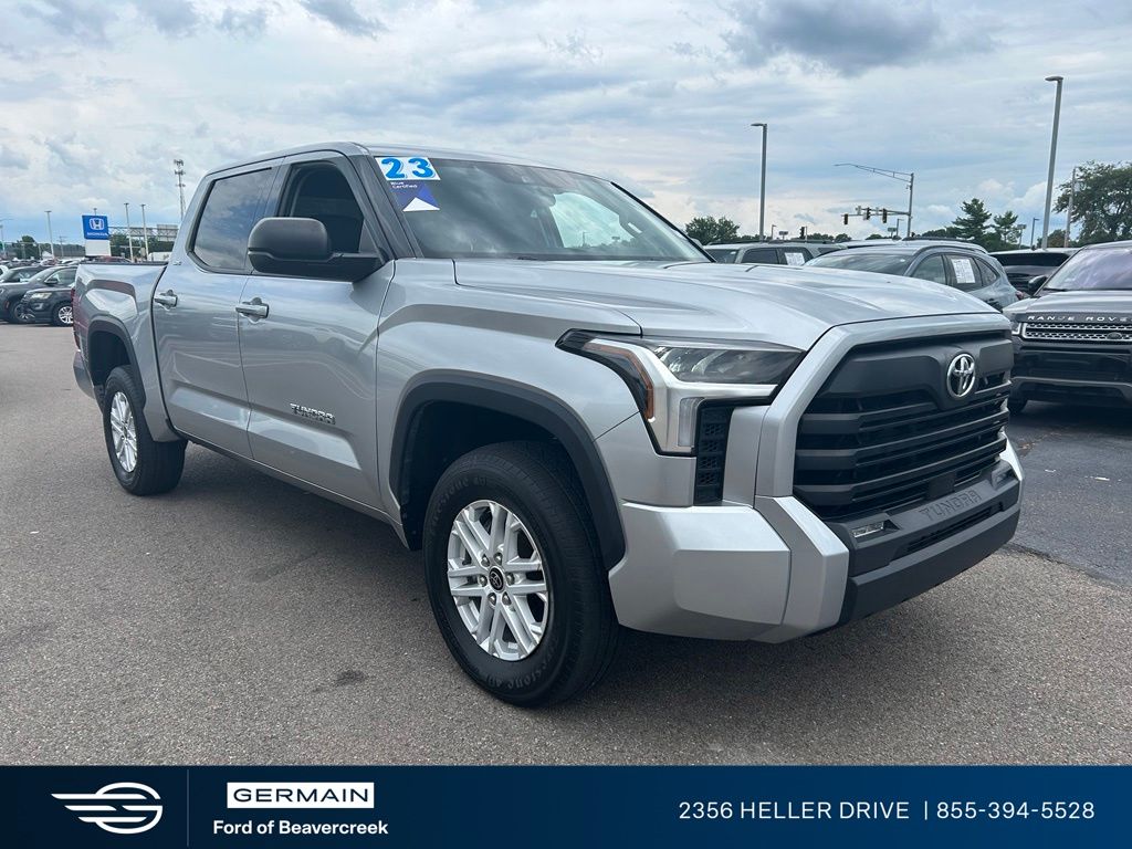 Celestial Silver Metallic 2023 Toyota Tundra Pickup Truck Four-Wheel Drive Automatic