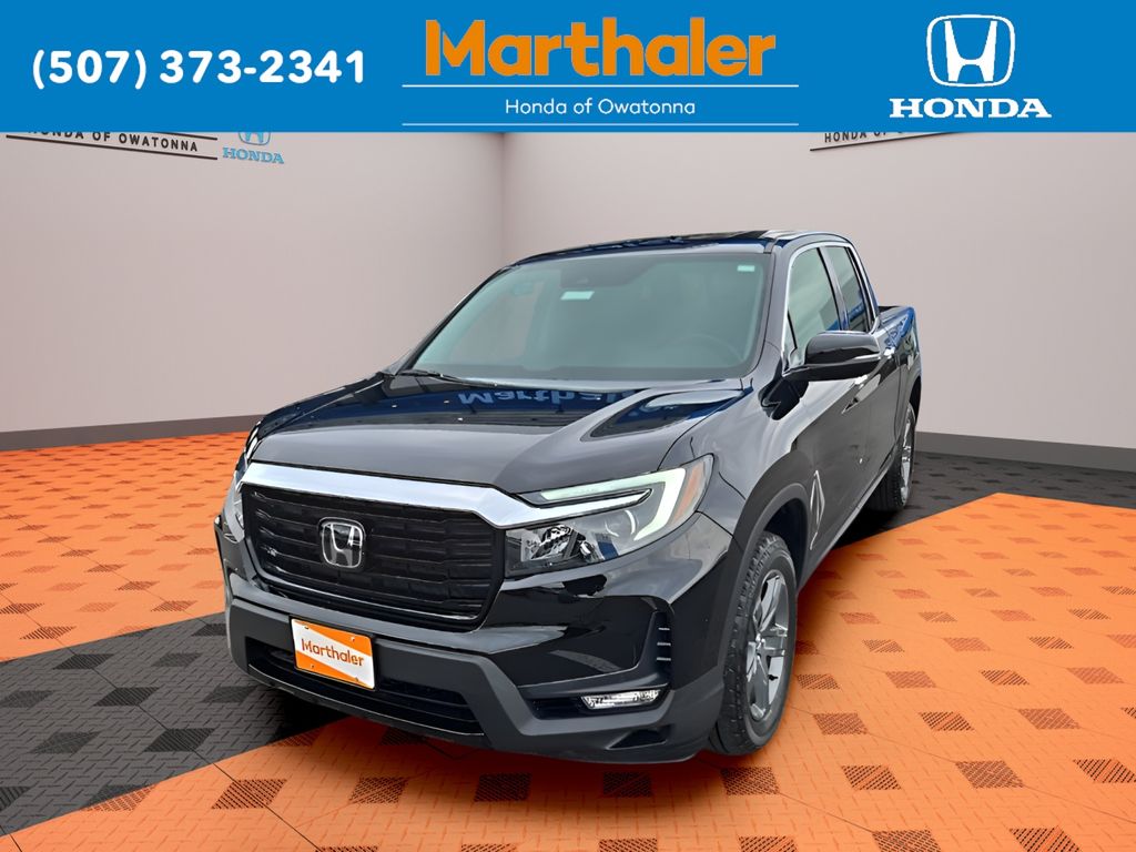 Black 2023 Honda Ridgeline Pickup Truck All-Wheel Drive 9-Speed Automatic