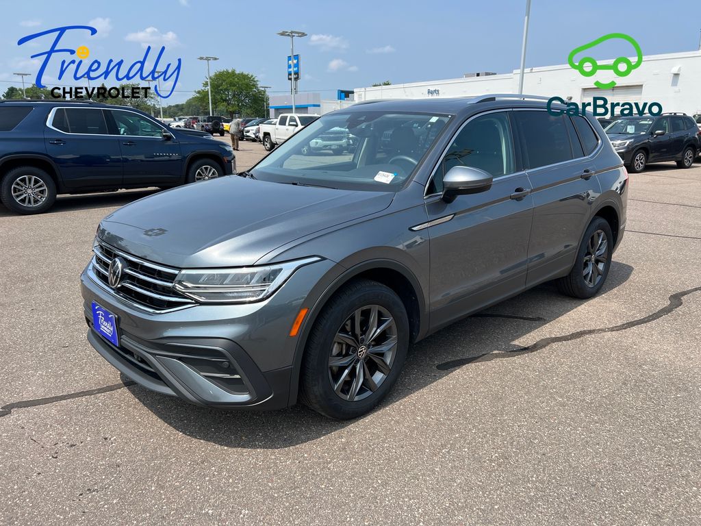 Platinum Gray Metallic 2022 Volkswagen Tiguan SUV / Crossover All-Wheel Drive 8-Speed Automatic