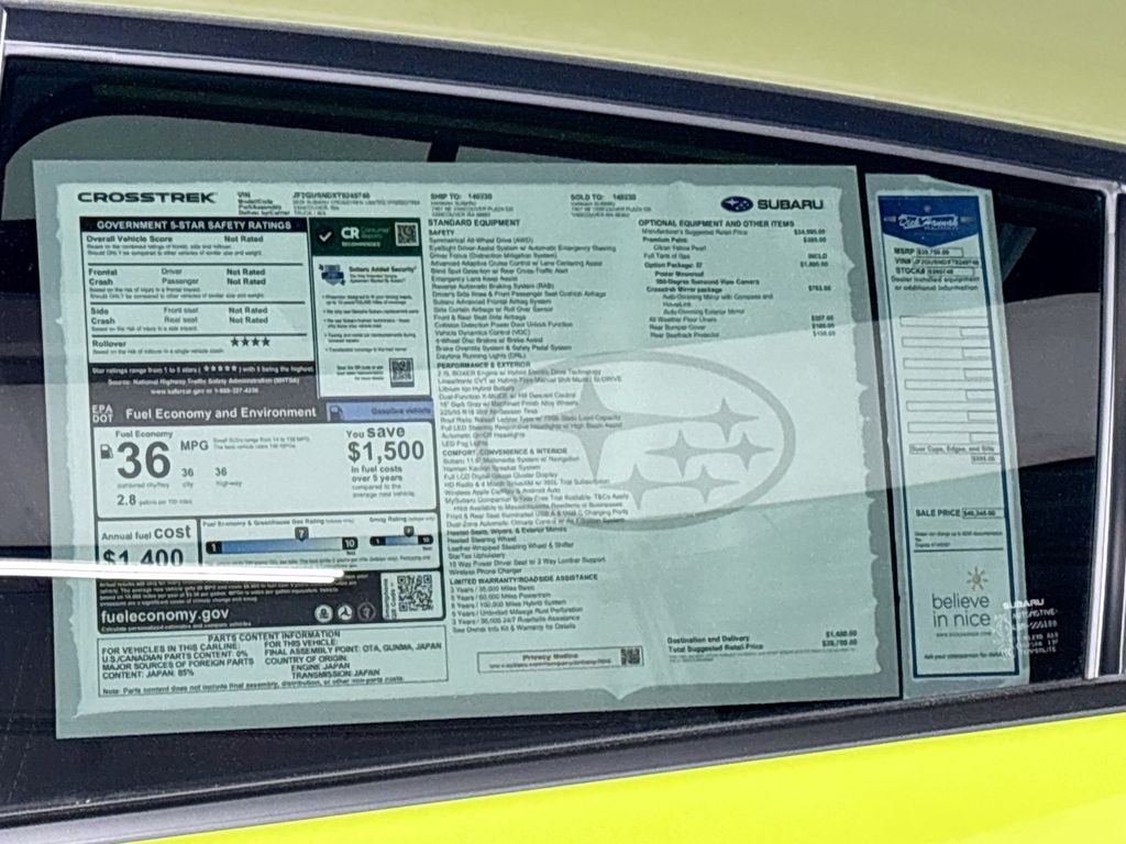 2026 Subaru Crosstrek Hybrid Limited