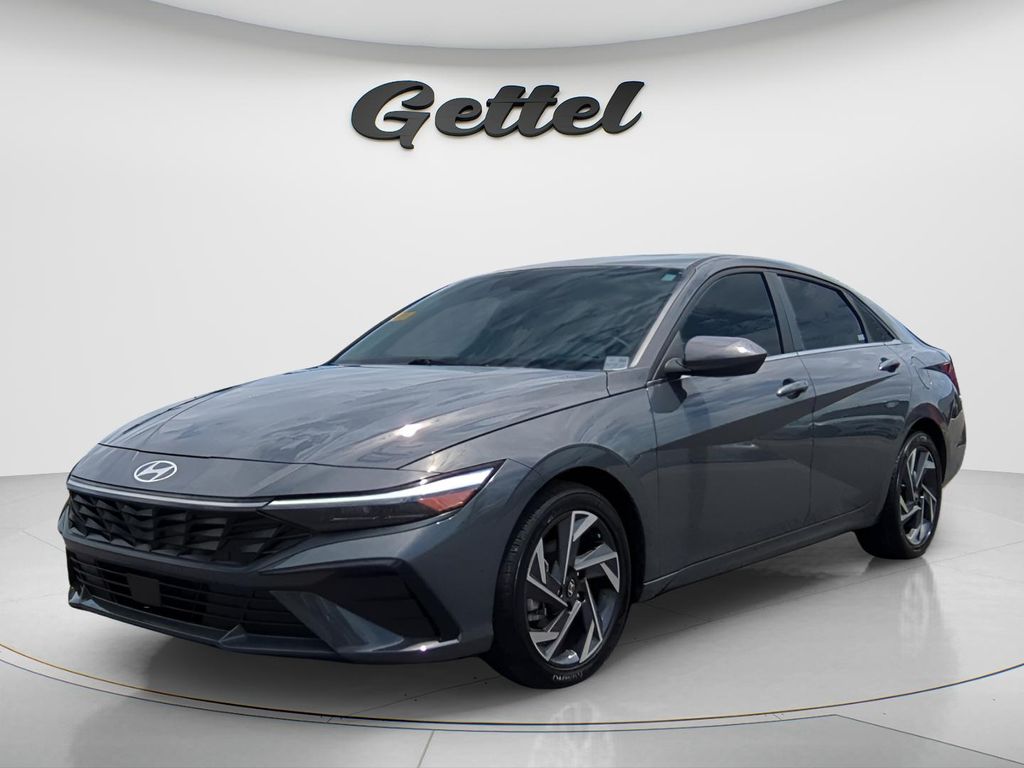 Gray 2024 Hyundai Elantra Sedan Front-Wheel Drive Continuously Variable Transmission