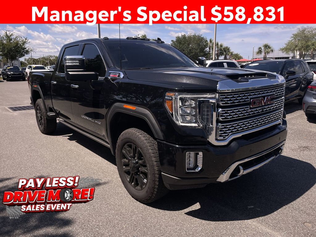 Black (Ebony Twilight Metallic) 2023 GMC Sierra 3500HD Pickup Truck Four-Wheel Drive Automatic