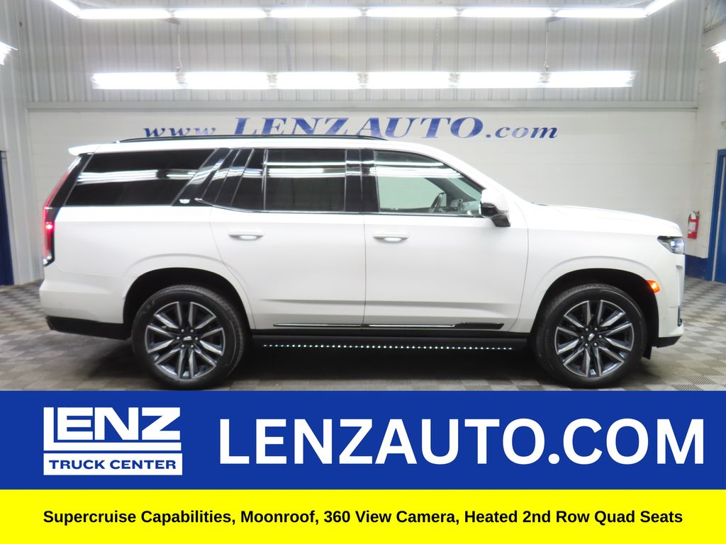 Crystal White Tricoat 2024 Cadillac Escalade SUV / Crossover Four-Wheel Drive Automatic