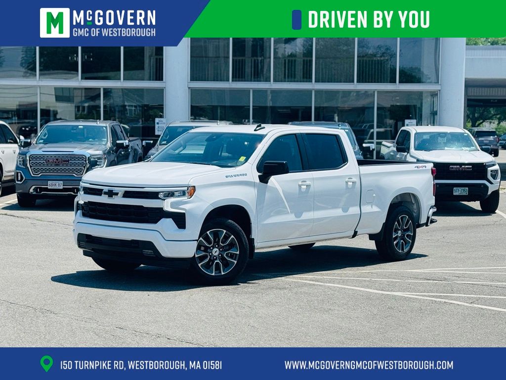 Summit White 2025 Chevrolet Silverado 1500 Pickup Truck Four-Wheel Drive Automatic