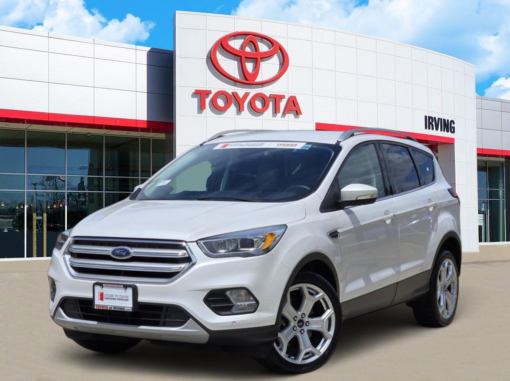 White Platinum Metallic Tri-Coat 2019 Ford Escape Titanium AWD SUV / Crossover All-Wheel Drive 6-Speed Automatic