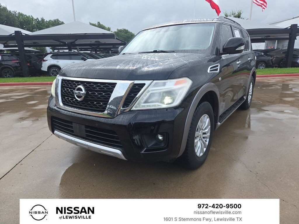 Super Black 2017 Nissan Armada SUV / Crossover 4X2 7-Speed Automatic