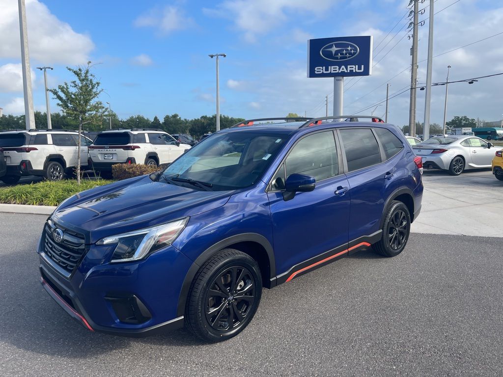 Sapphire Blue Pearl 2023 Subaru Forester Sport Crossover AWD SUV / Crossover All-Wheel Drive Continuously Variable Transmission