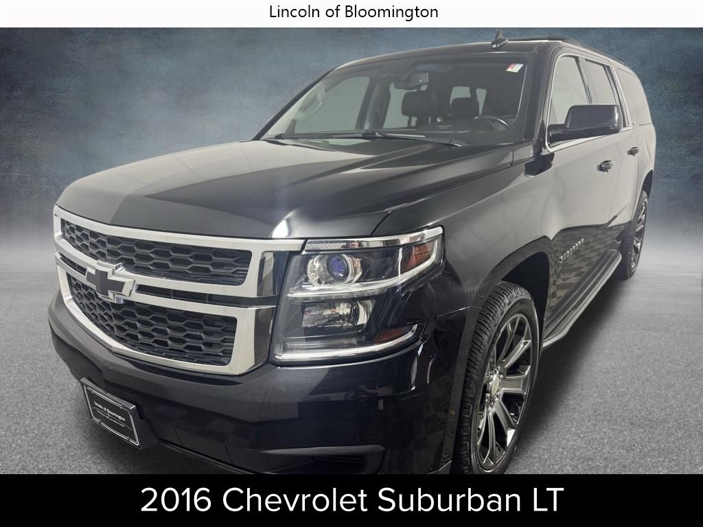 Black 2016 Chevrolet Suburban SUV / Crossover Four-Wheel Drive 6-Speed Automatic Overdrive