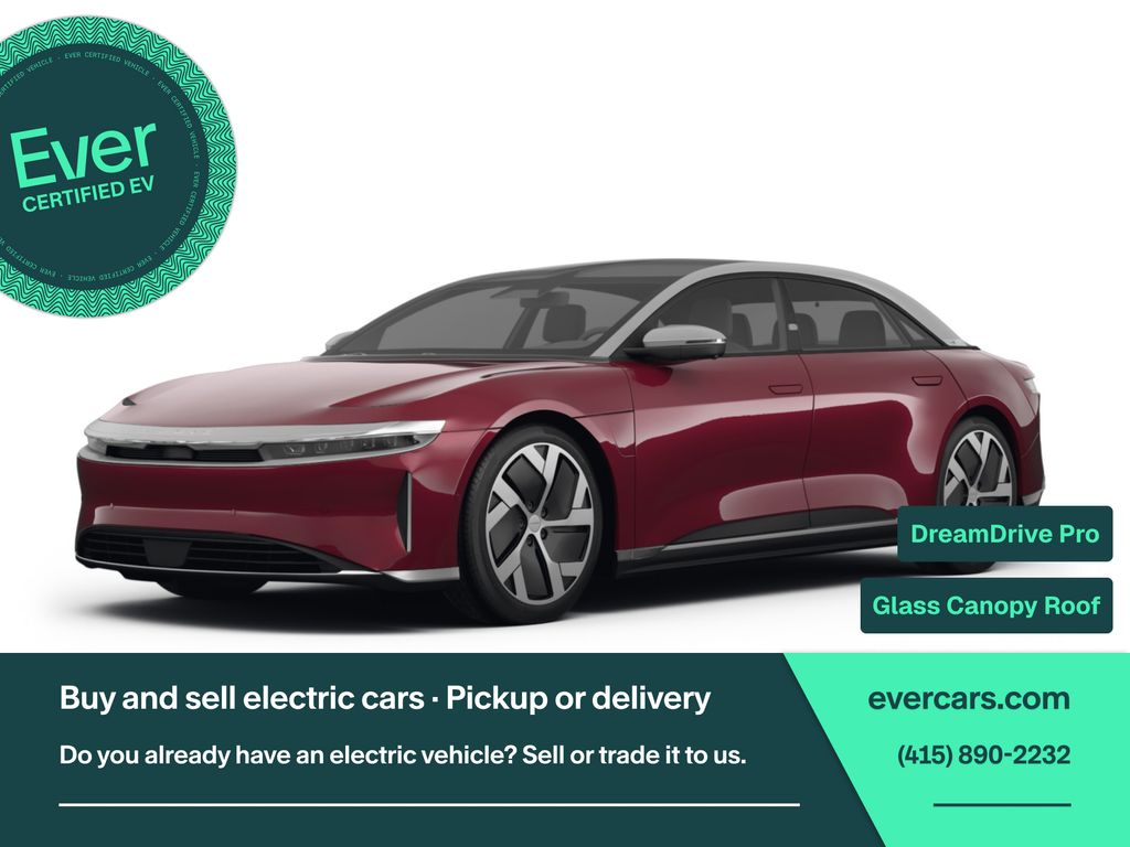 Red 2022 Lucid Air Sedan All-Wheel Drive 1-Speed Automatic