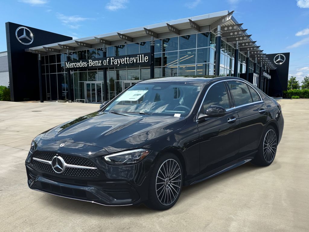 Black 2026 Mercedes-Benz C-Class Sedan Rear-Wheel Drive 9-Speed Automatic