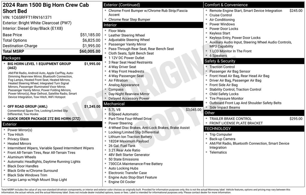Used 2024 Ram 1500 Truck