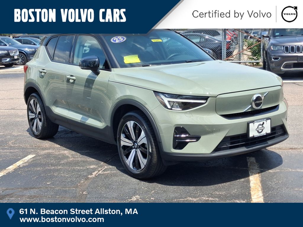 Sage Green Metallic 2023 Volvo XC40 Recharge Twin Core eAWD SUV / Crossover All-Wheel Drive 1-Speed Automatic