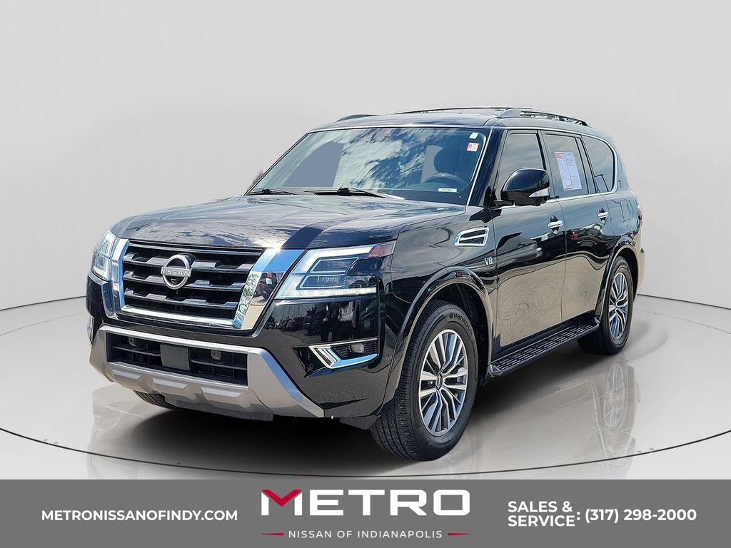 Super Black 2022 Nissan Armada SUV / Crossover Four-Wheel Drive 7-Speed Automatic
