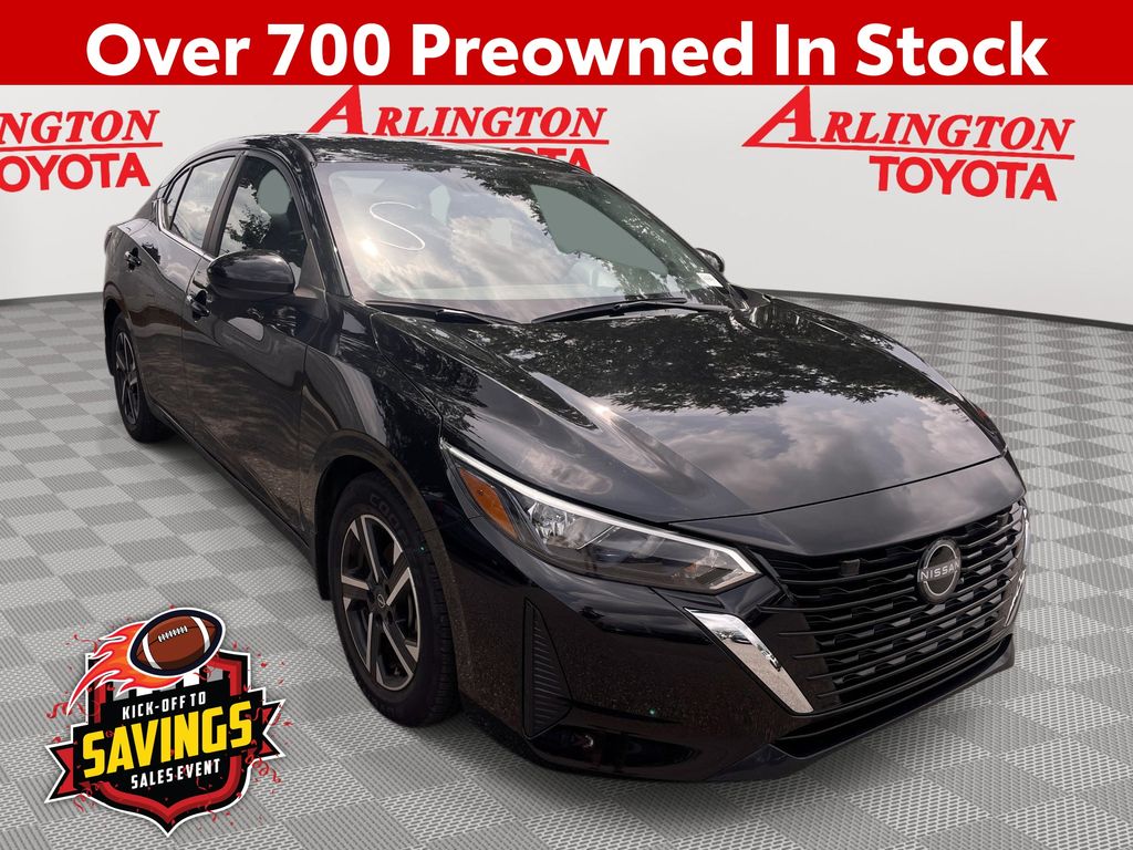 Super Black 2024 Nissan Sentra Sedan Front-Wheel Drive Continuously Variable Transmission