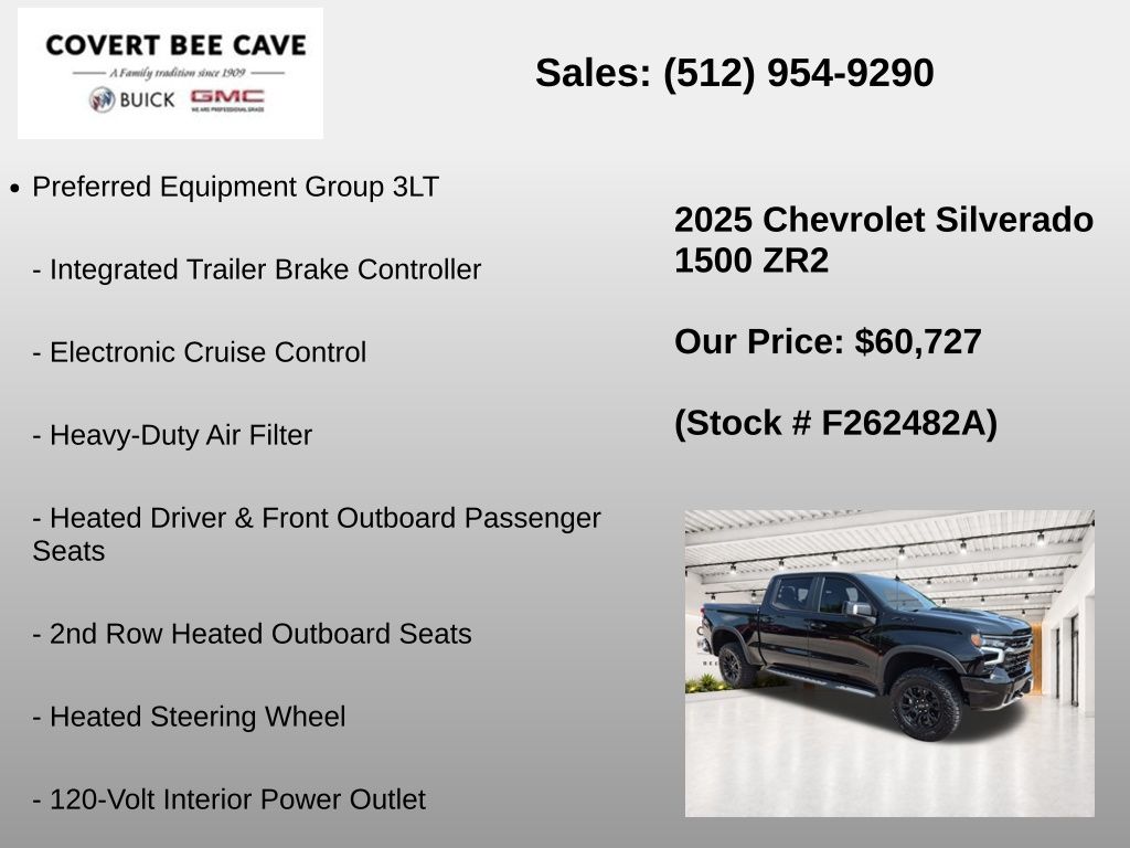 Used Car 2025 Chevrolet Silverado 1500  Zr2 For Sale Under $70,000 In Austin, Texas