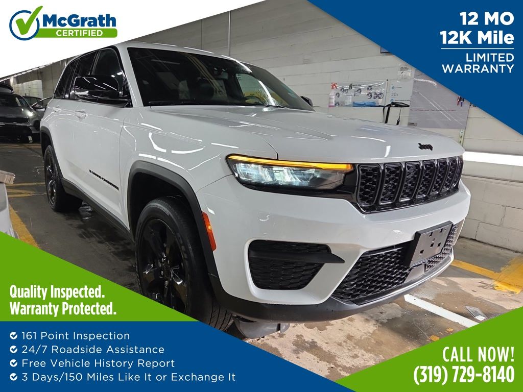 Bright White Clearcoat 2023 Jeep Grand Cherokee Altitude X 4WD SUV / Crossover Four-Wheel Drive 8-Speed Automatic