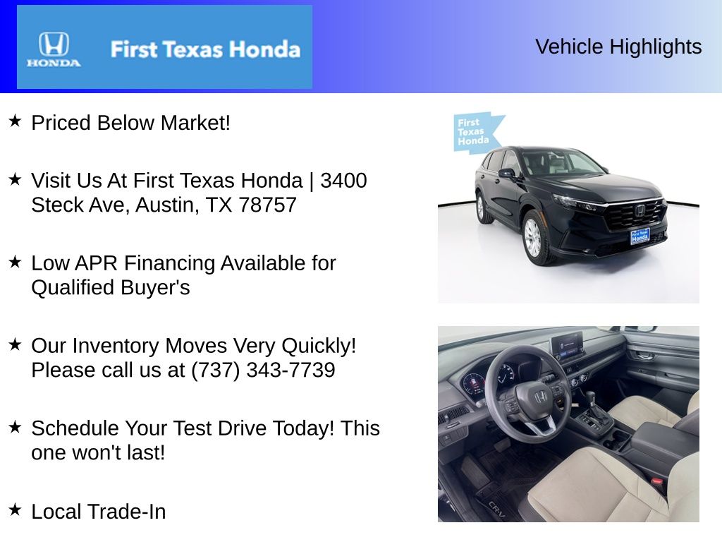 Used Car 2024 Honda Cr-v  Ex For Sale Under $35,000 In Austin, Texas