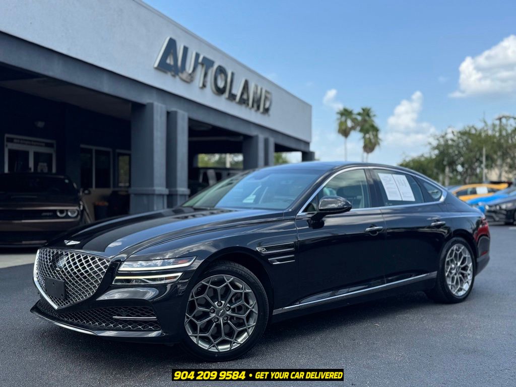 Vik Black 2023 Genesis G80 Sedan Rear-Wheel Drive 8-Speed Automatic