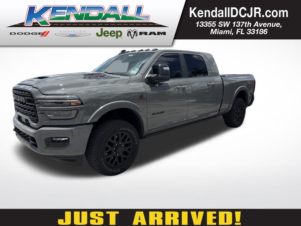 Ceramic Gray Clearcoat 2026 RAM 2500 Limited Mega Cab 4WD Pickup Truck Four-Wheel Drive 8-Speed Automatic