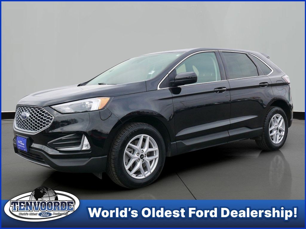 Agate Black Metallic 2024 Ford Edge SEL AWD SUV / Crossover All-Wheel Drive 8-Speed Automatic