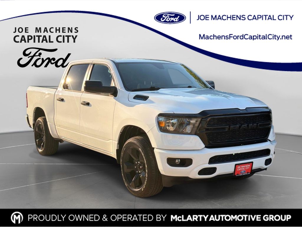 Bright White Clearcoat 2024 RAM 1500 Pickup Truck Four-Wheel Drive 8-Speed Automatic